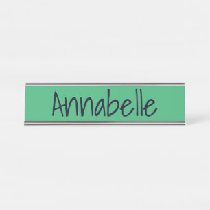 Sea Green Desk Name Plate