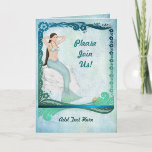Sea Green Fantasy Invitation