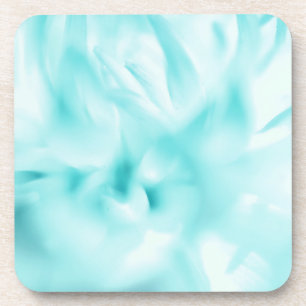 Sea Green Floral Print Hard plastic coaster