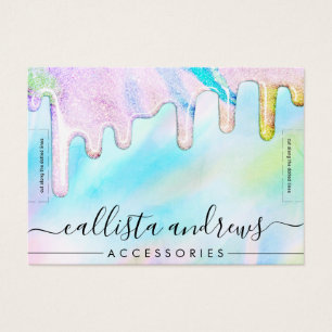 Sea Green Holographic Glitter Drips Bracelet