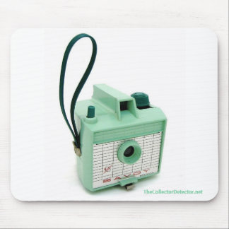 Sea Green Imperial Savoy Vintage Camera Mousepad