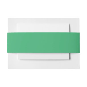 Sea Green Invitation Belly Band