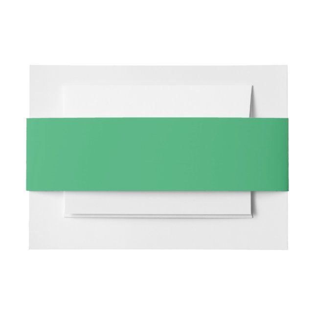 Sea Green Invitation Belly Band (Front Example)