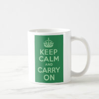 Sea Green Keep Calm and Carry On