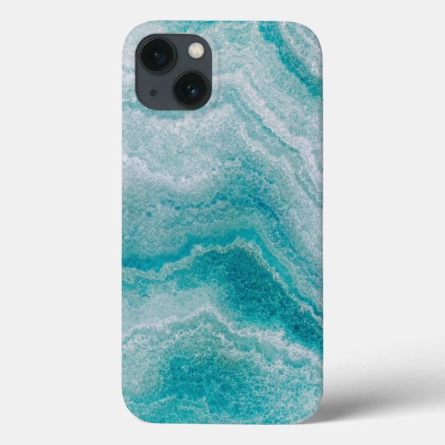 Sea Green Marble Texture Case-Mate iPhone Case (Back)