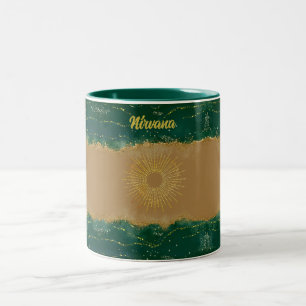 Sea Green Nirvana Two-Tone Coffee Mug
