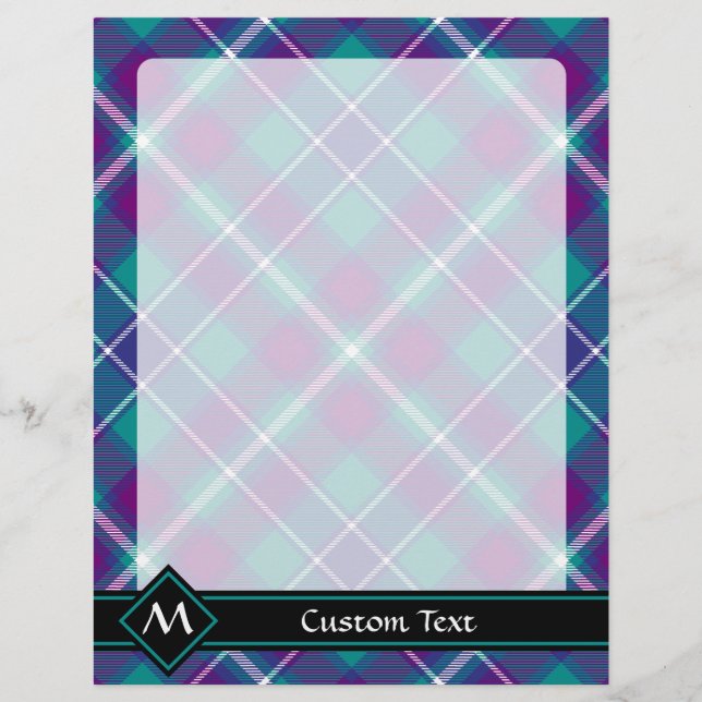 Sea Green, Purple and Blue Tartan (Front)