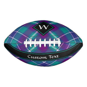 Sea Green, Purple and Blue Tartan American Football