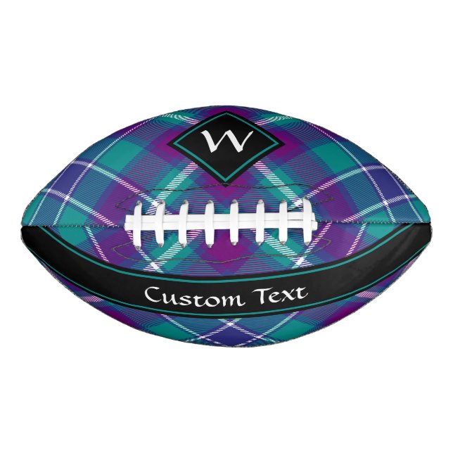 Sea Green, Purple and Blue Tartan American Football (Front)
