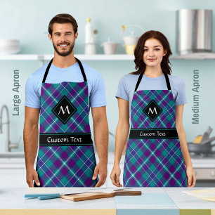 Sea Green, Purple and Blue Tartan Apron