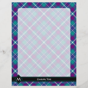 Sea Green, Purple and Blue Tartan Flyer
