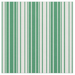 Sea Green & White Coloured Pattern Fabric