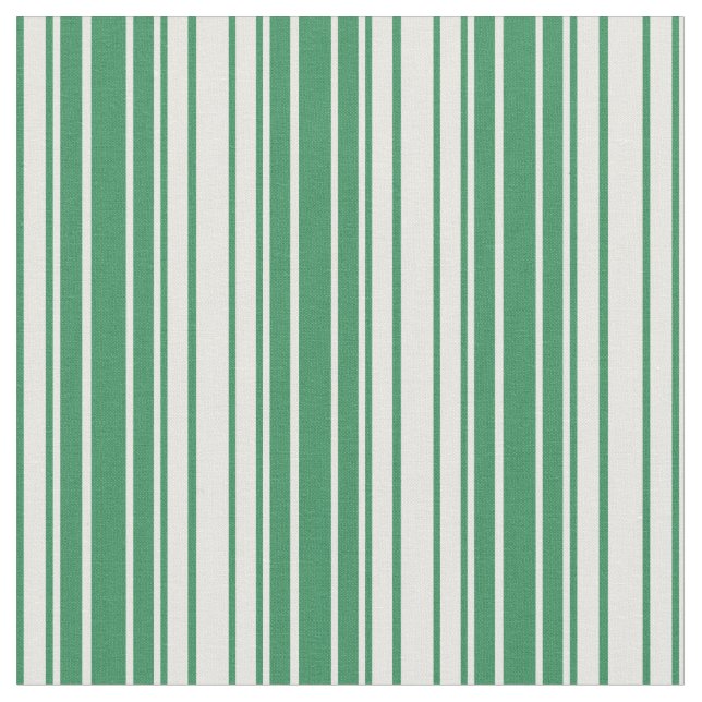 Sea Green & White Coloured Pattern Fabric (Close Up)