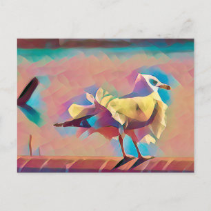 Sea Gull Art. Greetings Postcard
