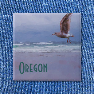 Sea Gypsy Digital Watercolor Photo Art 15 Cm Square Badge