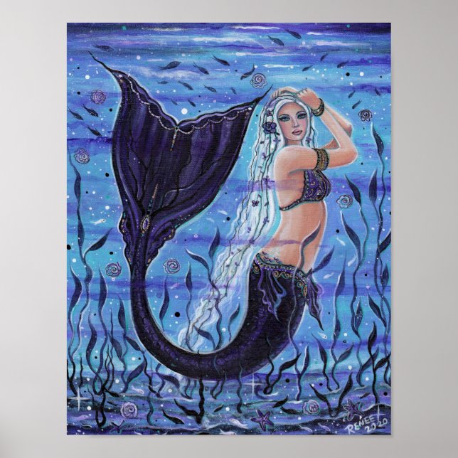 Sea Gypsy mermaid by Renee Lavoie Poster (Front)