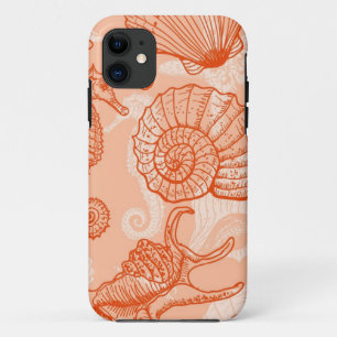 Sea hand drawn pattern iPhone 11 case