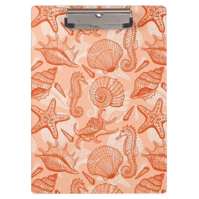 Sea hand drawn pattern clipboard (Front)