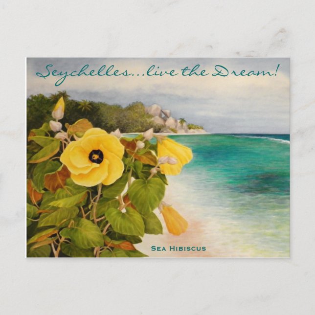 Sea Hibiscus Postcard (Front)
