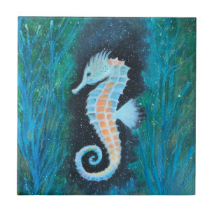Sea Horse ceramic tile
