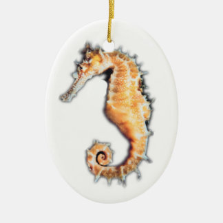 Sea horse ceramic tree decoration