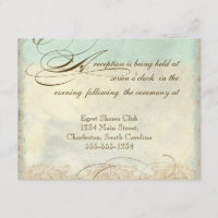 Sea Horse Coastal Beach - Wedding Invitation
