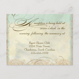 Sea Horse Coastal Beach - Wedding Invitation