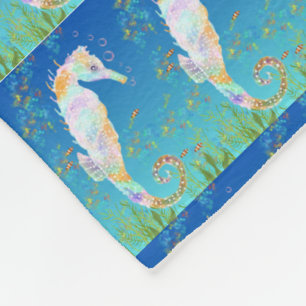Sea Horse Fleece Blanket