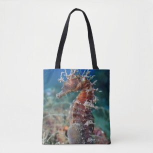 Sea Horse Hippocampus Ramulosus Tote Bag
