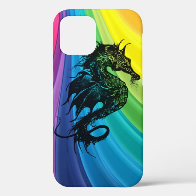 Sea Horse on Rainbow Case-Mate iPhone Case (Back)
