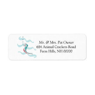 Sea Horse Theme Return Address Labels Stickers