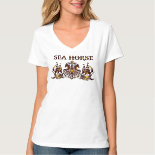 SEA HORSE Women V-Shirt T-Shirt