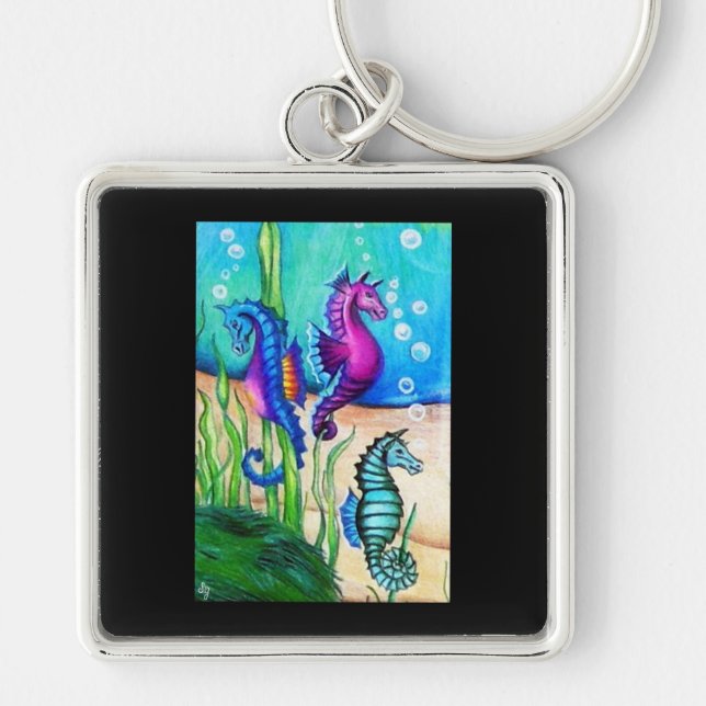 Sea Horses Collection Key Ring (Front)