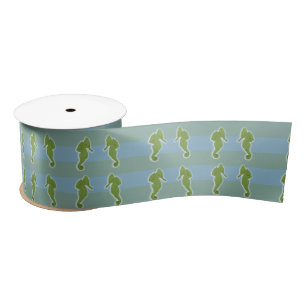 Sea Horses Gift  Wrap Ribbon Satin Ribbon