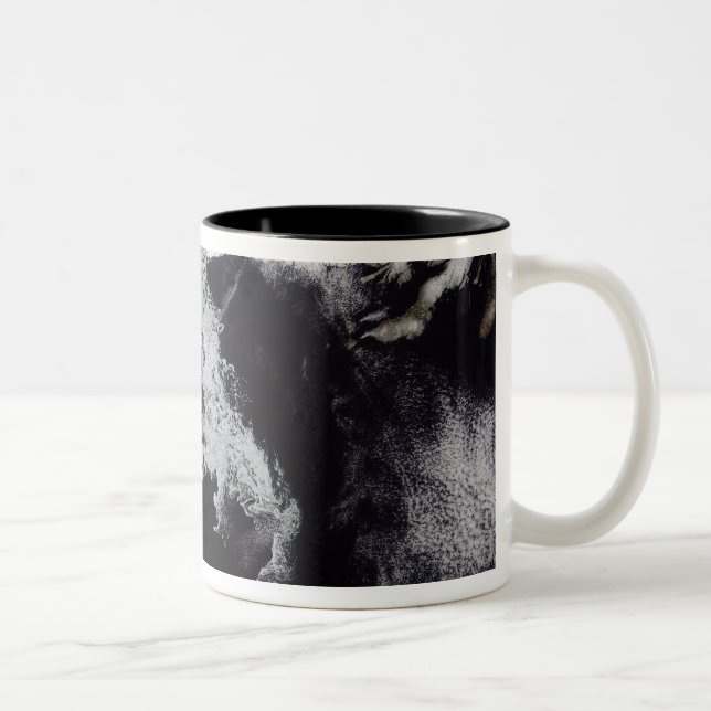 Sea ice fills the Gulf of St Lawrence Two-Tone Coffee Mug (Right)