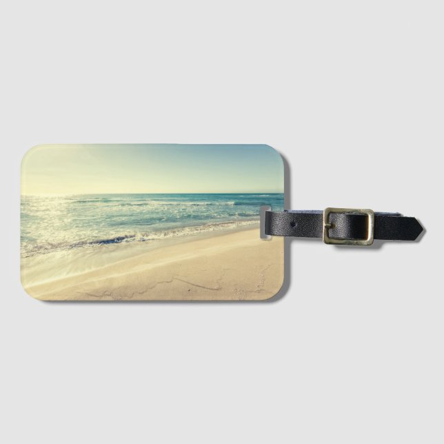 Sea in Winter Luggage Tag (Front Horizontal)