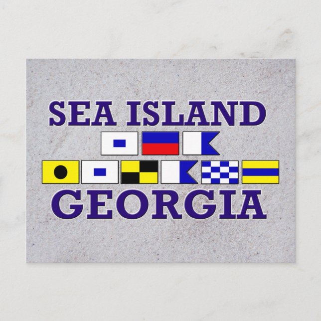 Sea Island - Sandy Postcard (Front)