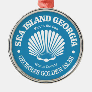 Sea Island (seashell) Metal Tree Decoration