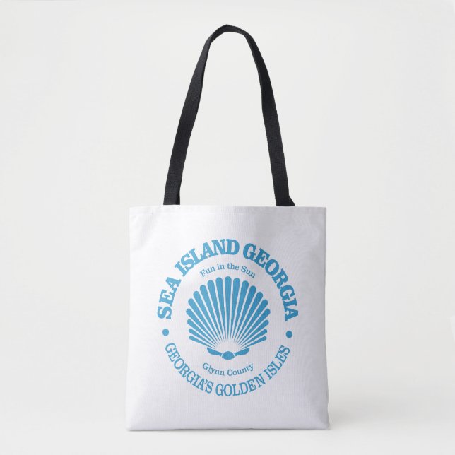Sea Island (seashell) Tote Bag (Front)