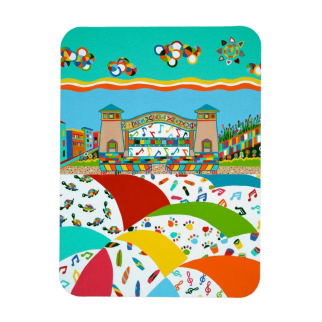 Sea Isle Band Shell Photo Magnet (Vertical)