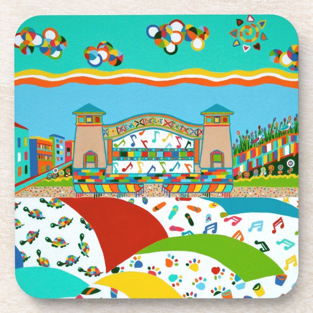 Sea Isle City Band Shell Coasters (Front)