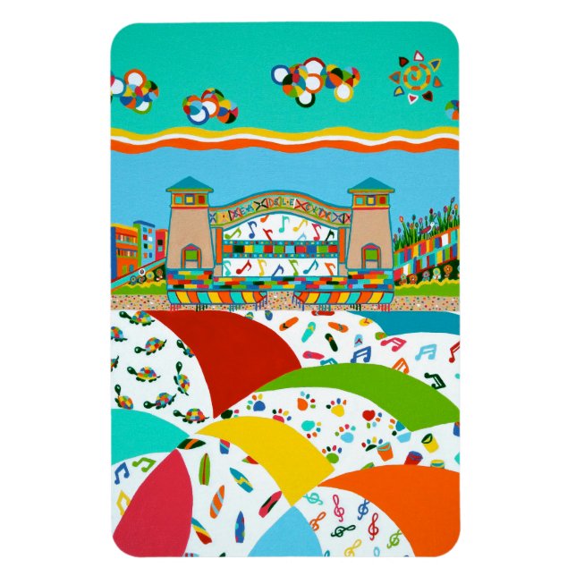 Sea Isle City Band Shell Flexible Magnet (Vertical)