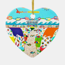 Sea Isle City, NJ Heart Ornament