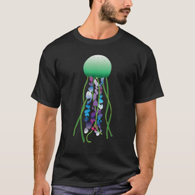 Sea Jellies Jellyfish   Cnidaria Marine Animal T-Shirt (Front)