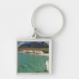 Sea kayaker on the Gulf of California at Isla Key Ring