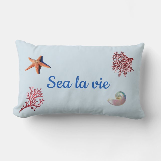 Sea la vie lumbar pillow (Front)