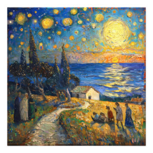 Sea Landscape Neo-Impressionism Photo Print