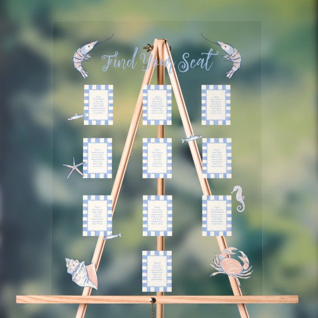 sea life acrylic sign (Neutral)