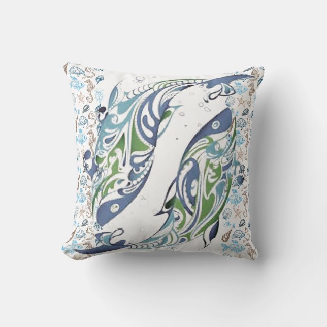 Sea Life American MoJo Pillow (Front)