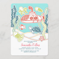 Sea Life and Submarine Baby Shower